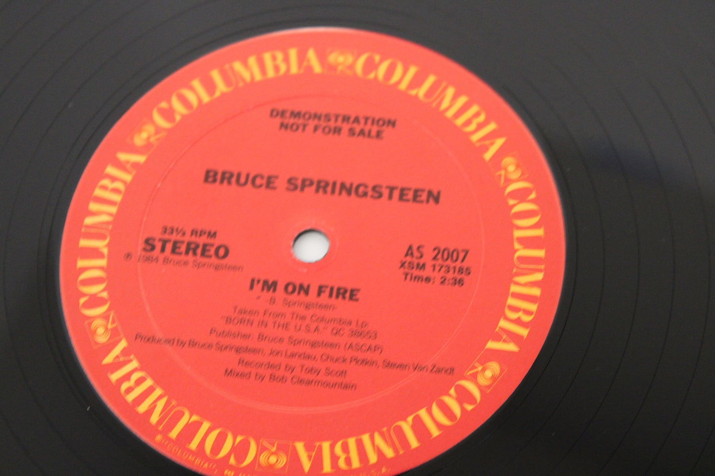 Bruce Springsteen - 12" DEMO Vinyl - 4 Records - Born In The USA Era - Columbia Labels