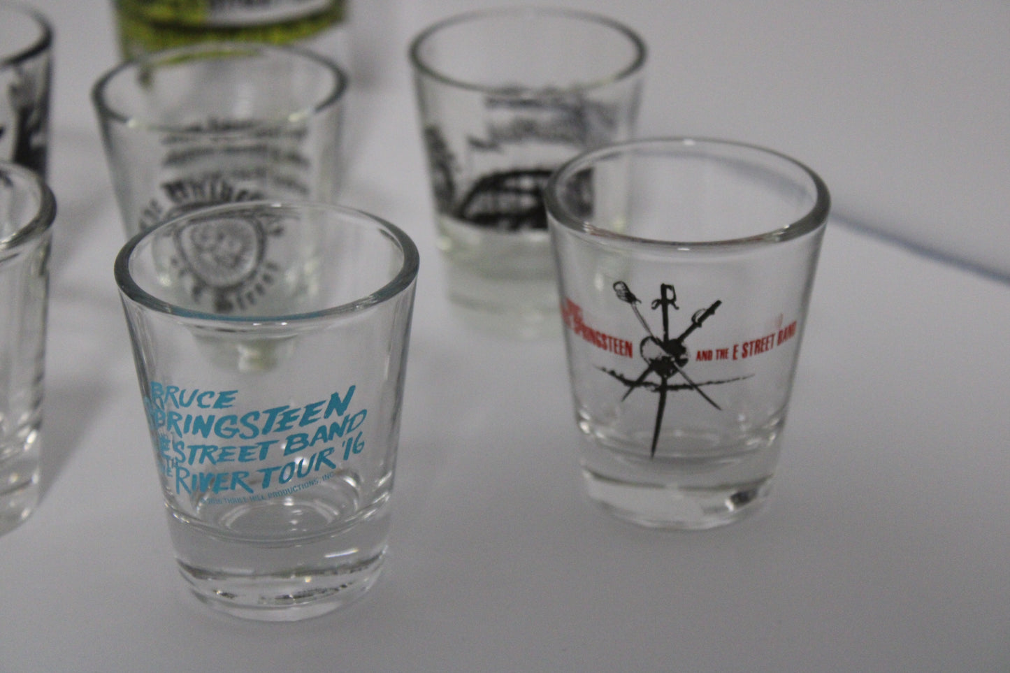 Bruce Springsteen ORIGINAL Shot Glass bundle - 8 Shot Glasses