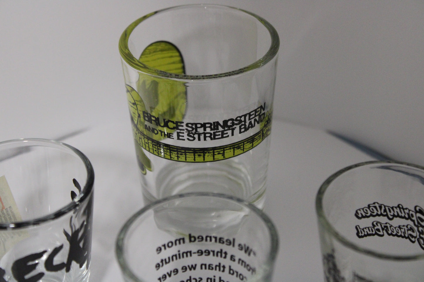 Bruce Springsteen ORIGINAL Shot Glass bundle - 8 Shot Glasses