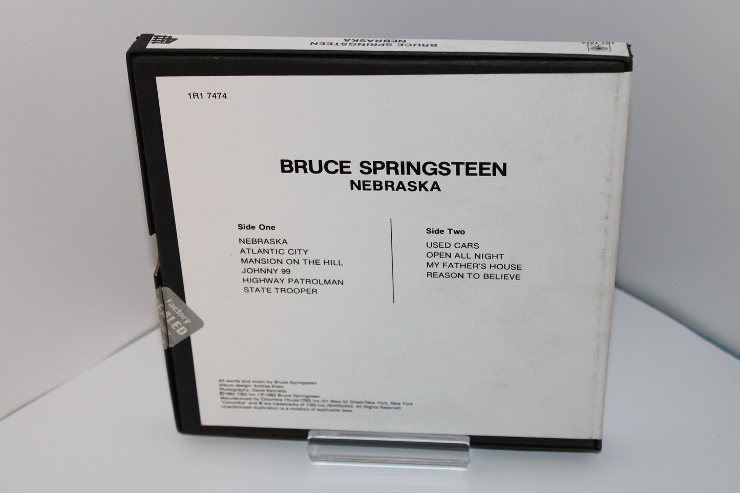 Bruce Springsteen ‎– NEBRASKA - Reel to Reel Tape - Original 1982 - Tape still sealed.