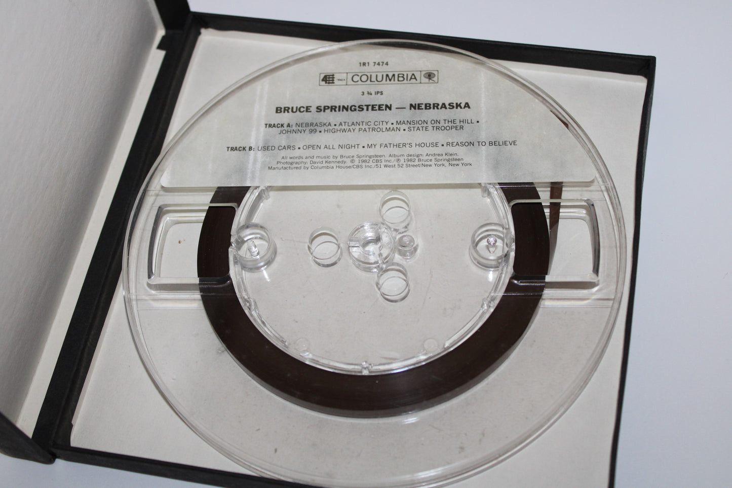 Bruce Springsteen ‎– NEBRASKA - Reel to Reel Tape - Original 1982 - Tape still sealed.