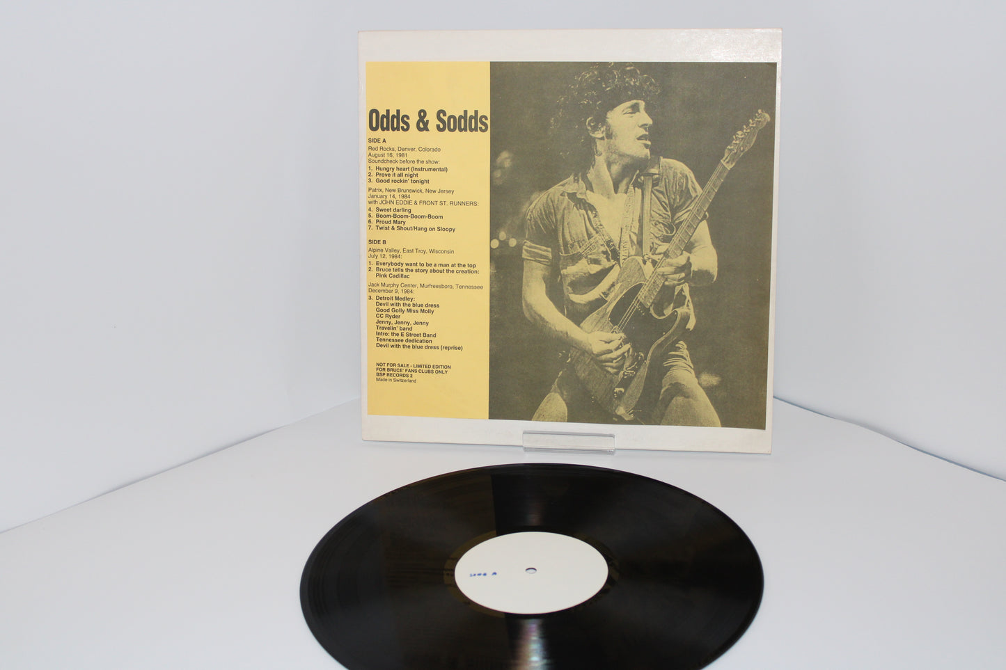 Bruce Springsteen - ODDS & SODDS - Vinyl Unofficial Bootleg - Vintage Original