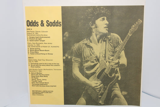 Bruce Springsteen - ODDS & SODDS - Vinyl Unofficial Bootleg - Vintage Original