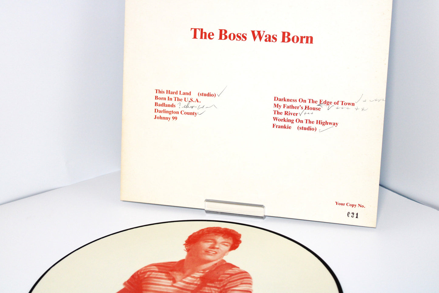 Bruce Springsteen -The Boss Was Born 12" Vinyl Live Newcastle, St James Park, UK 1985 BLV