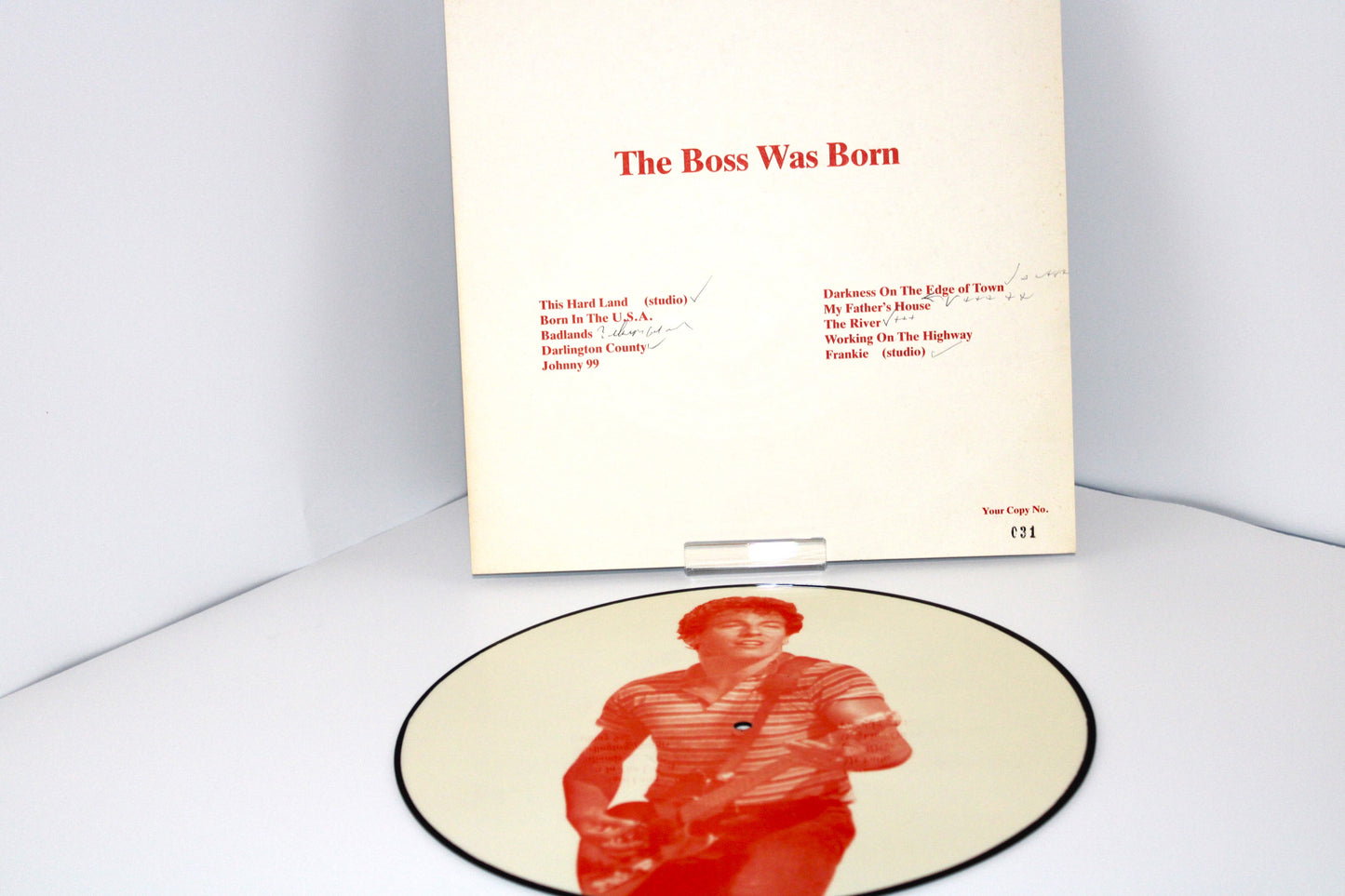 Bruce Springsteen -The Boss Was Born 12" Vinyl Live Newcastle, St James Park, UK 1985 BLV