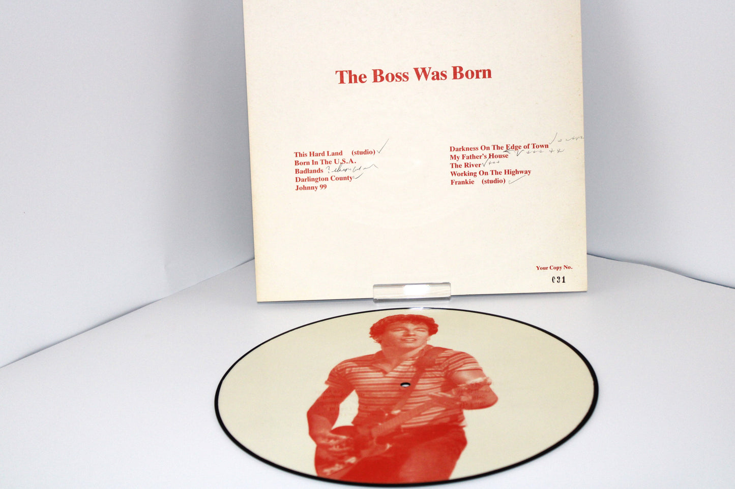 Bruce Springsteen -The Boss Was Born 12" Vinyl Live Newcastle, St James Park, UK 1985 BLV