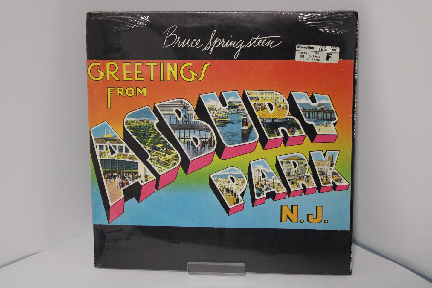 Bruce Springsteen - SEALED Original - Greetings From Asbury Park, N.J. Vinyl - Korvette Sticker!