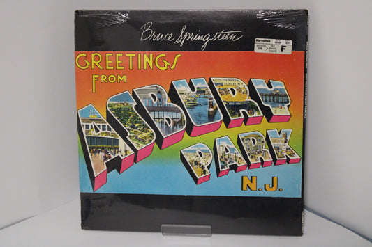 Bruce Springsteen - SEALED Original - Greetings From Asbury Park, N.J. Vinyl - Korvette Sticker!