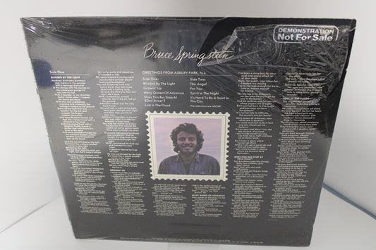 Bruce Springsteen - SEALED - Silver Stamped Demo (No Barcode) Greetings From Asbury Park, N.J. Vinyl - Original Sealed