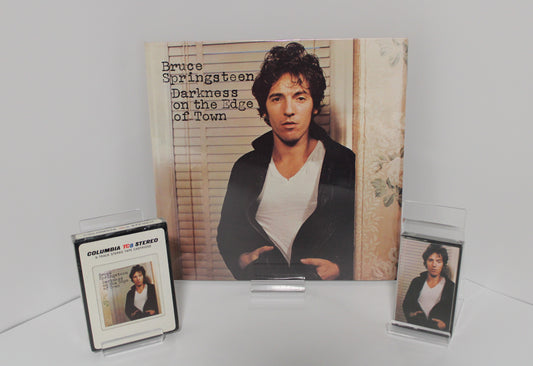 Bruce Springsteen - SEALED - Darkness On The Edge Of Town Vinyl, 8-Track and Cassette Bundle