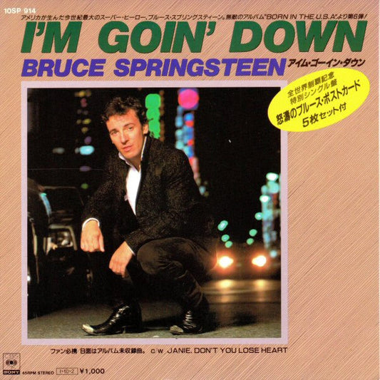 Bruce Springsteen - I'm Goin' Down - JAPAN - with all inserts - Pictures, as new