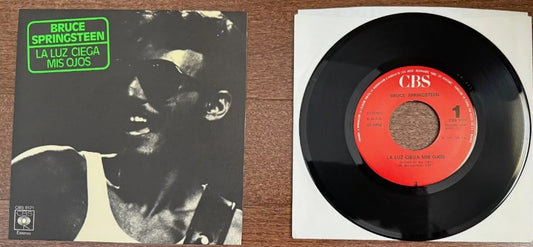 Bruce Springsteen "Blinded By The Light" & "Spirit In The Night" 45 Record with Picture Sleeve