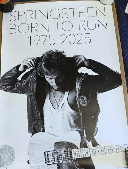 Born To Run 50th Hand Numbered & Limited Edition 2025 BRAND NEW ORIGINAL LITHO/POSTER