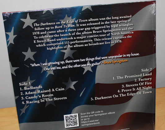 "THE DARKNESS TOUR '78" RED SPLATTER RECORD -  LIVE LEGENDARY BROADCASTS -SEALED (COOL)