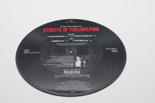 Bruce Springsteen Streets of Philadelphia 12” Picture Vinyl –UK Import Hype Sticker Collectible