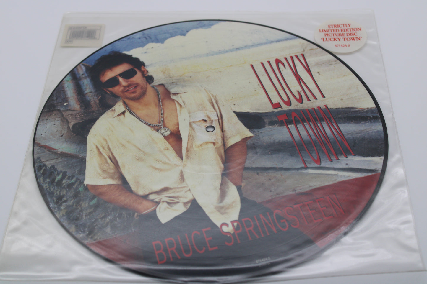 Bruce Springsteen Lucky Town LP Album on 12” Picture Disc Ltd. Edition Vinyl Collectible