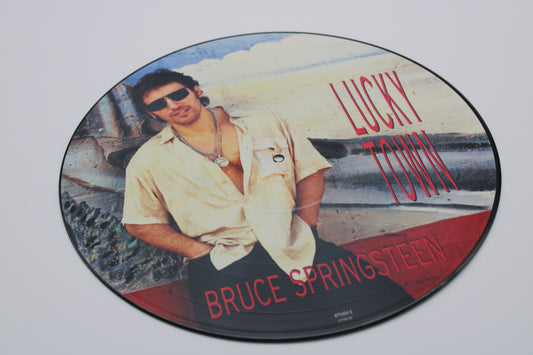 Bruce Springsteen Lucky Town LP Album on 12” Picture Disc Ltd. Edition Vinyl Collectible