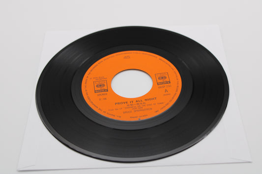 Bruce Springsteen 45 record Prove it all Night 暗闇へ突走れ =1978 Japan release Collectible