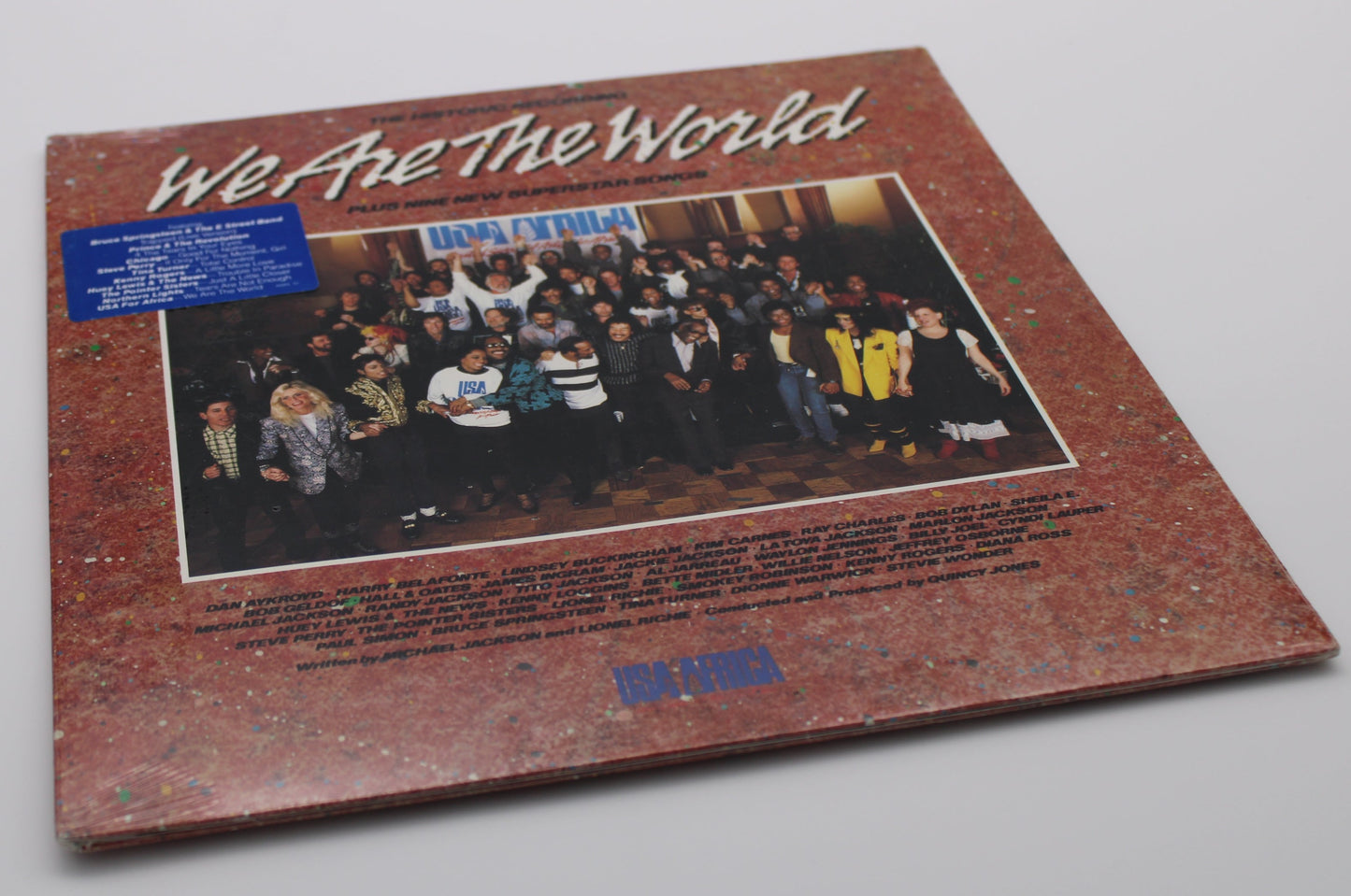 Bruce Springsteen SEALED We Are The World 12" Vinyl original release with Hype Sticker & Sealed Collectible