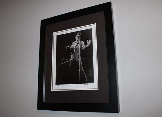 Bruce Springsteen Original Photograph Signed by Photographer Larry Hulst - Custom Frame Collectible
