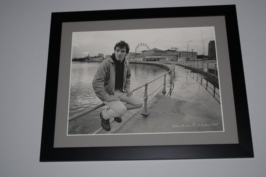 Bruce Springsteen Lithograph - Framed Original On The Promenade Asbury Park, NJ 197/500