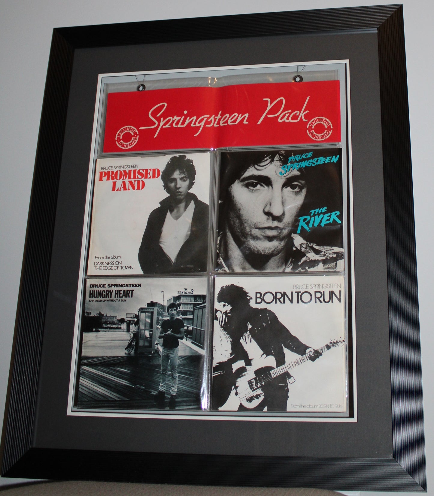 Bruce Springsteen "Springsteen Pack" Four 45 Records - One of a Kind Collectible