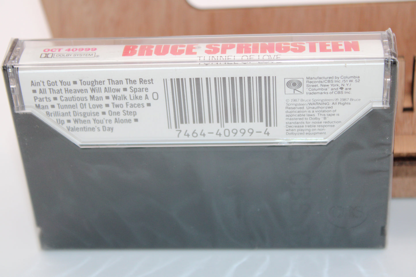 Bruce Springsteen Tunnel of Love album on Columbia/CBS Cassette Sealed 1988