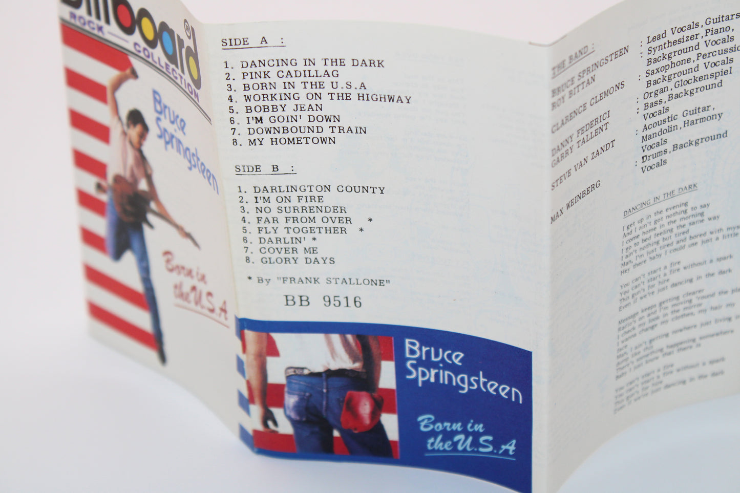 Bruce Springsteen - Born in the USA Cassette Tape - Billboard Collection - Memorabilia