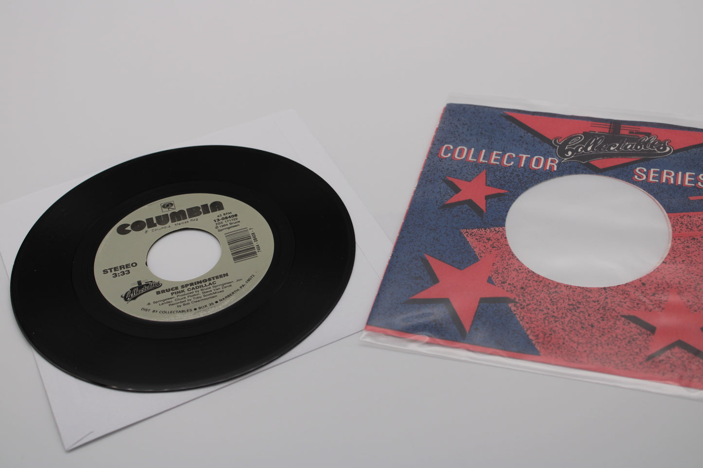 Bruce Springsteen Dancing in the Dark & Pink Cadillac 45 Record "Collectables Collector Series"