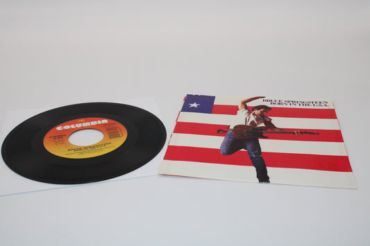 Bruce Springsteen - 45 Record - Born in the USA & Shut Out the Light 1984 Release