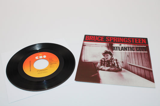 Bruce Springsteen "Atlantic City" 45 record – Single w/Picture Sleeve Import Collectible