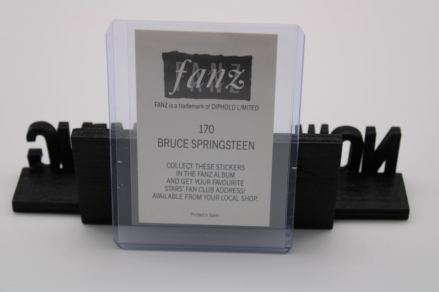 Bruce Springsteen Authentic Fanz Sticker Card Performing in Concert - #170