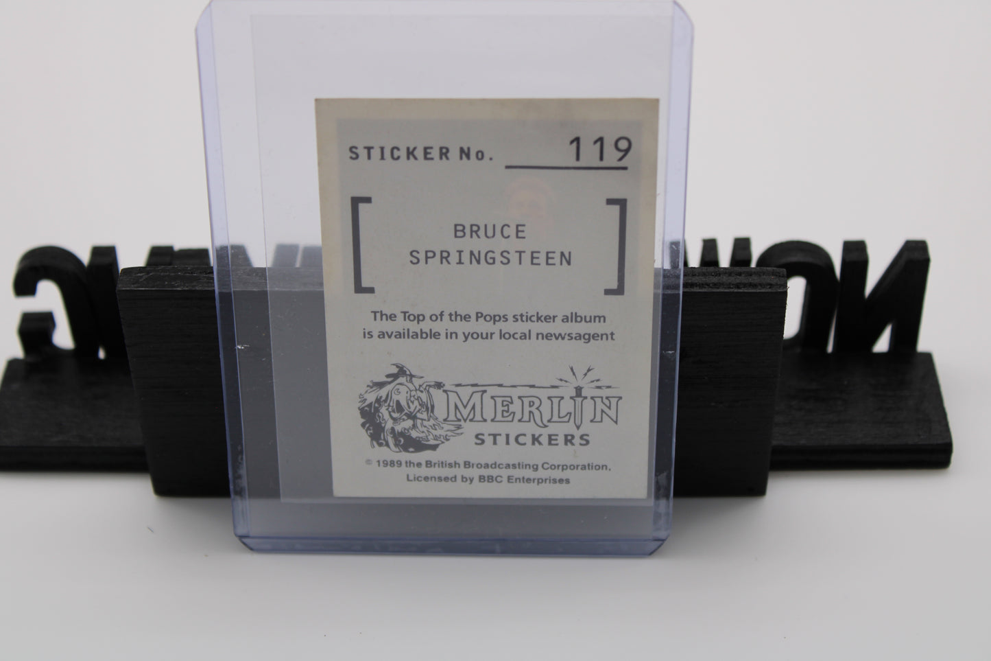 Bruce Springsteen 1989 Merlin Trading Sticker #119