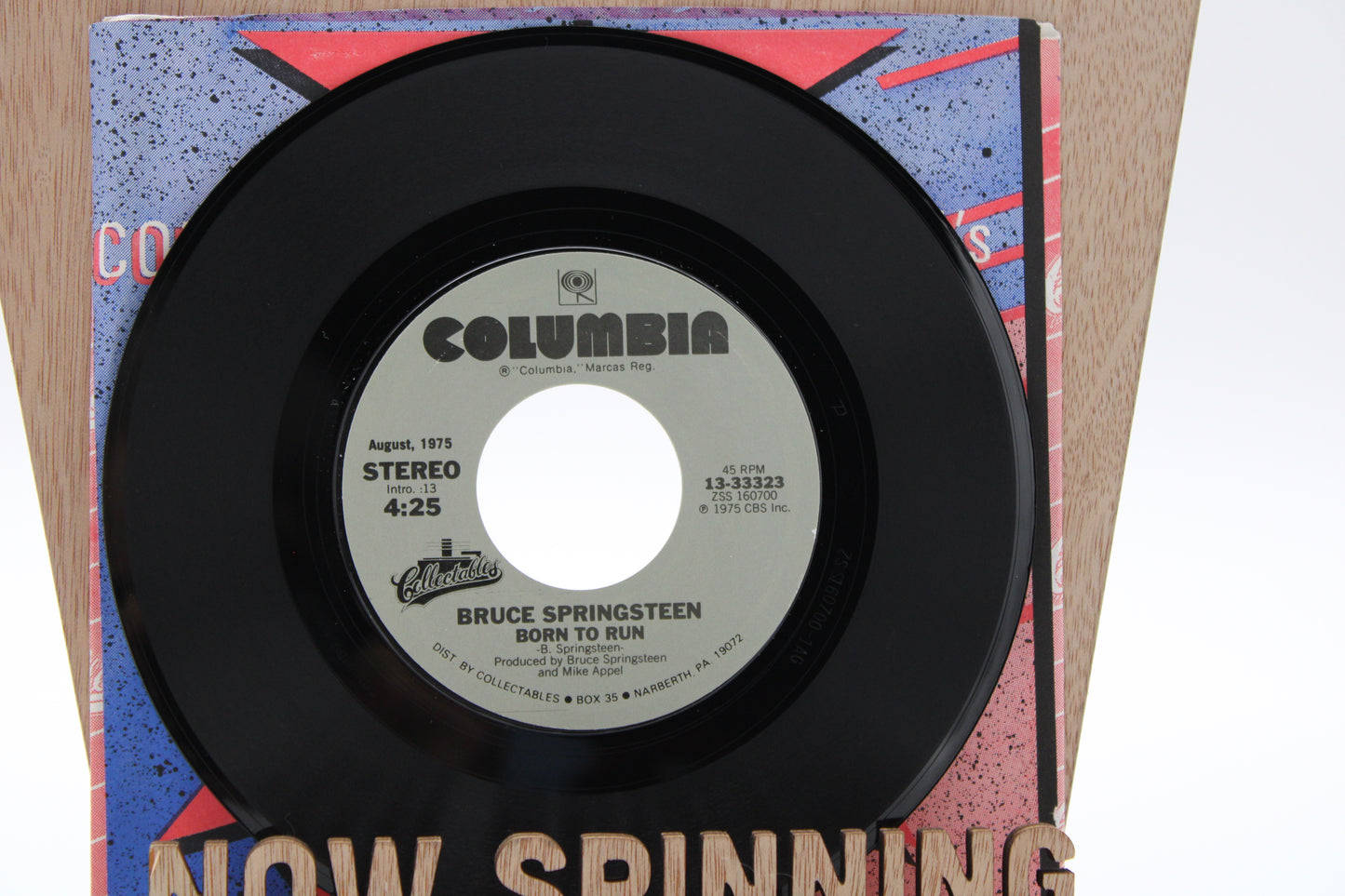 Bruce Springsteen Born To Run & Spirit In The Night 45 Record "Collectables Collector Series"