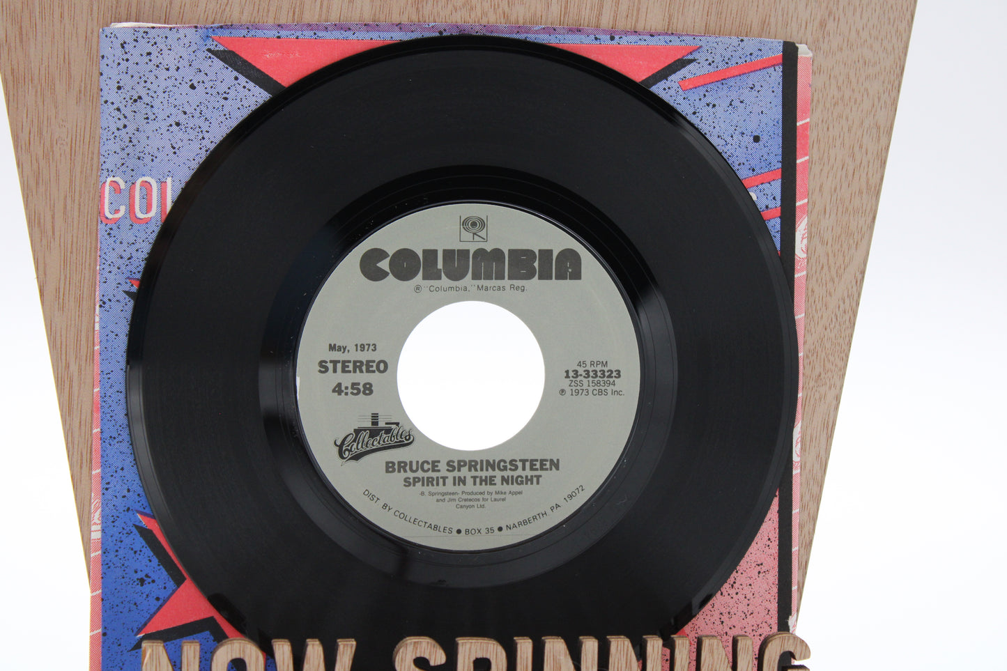 Bruce Springsteen Born To Run & Spirit In The Night 45 Record "Collectables Collector Series"