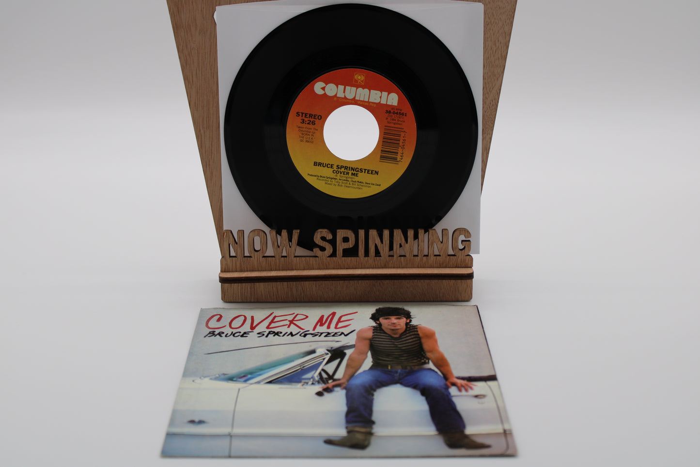 Bruce Springsteen - Cover Me & Jersey Girl  - 45 Record - Original from 1984 NM Condition