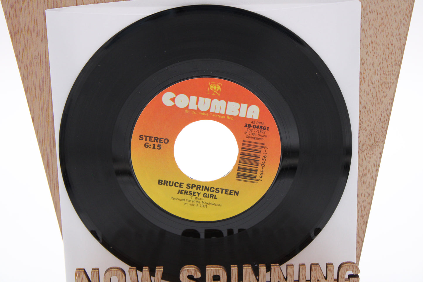 Bruce Springsteen - Cover Me & Jersey Girl  - 45 Record - Original from 1984 NM Condition