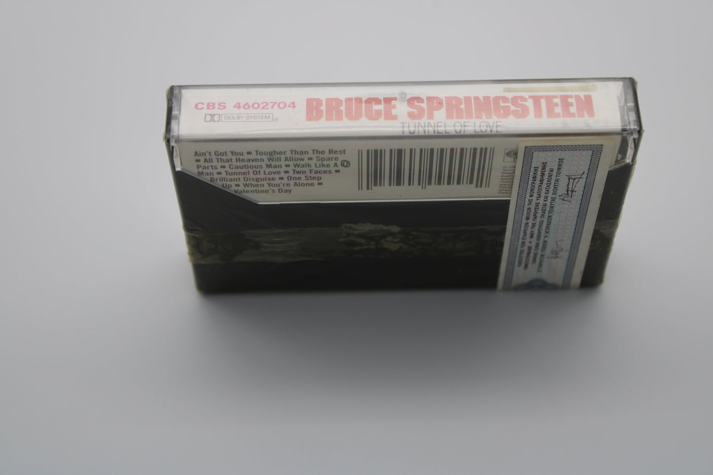 Bruce Springsteen SEALED/GREECE Tunnel of Love - Original 1987 Cassette Tape - Greece Import Sealed