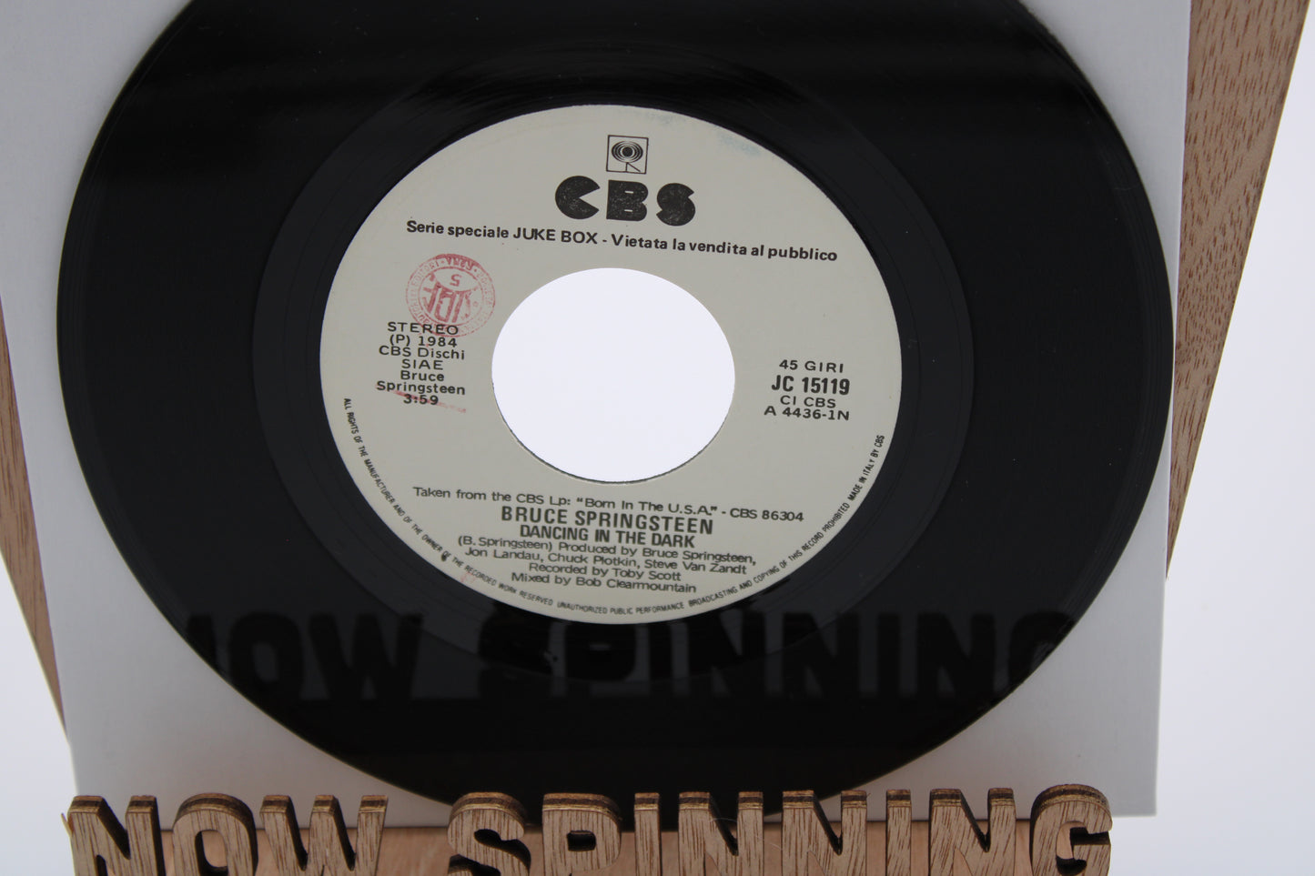 Bruce Springsteen 45 Record - Dancing in the Dark - Italy Import 1984 Original