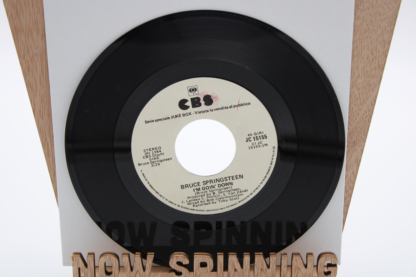 Bruce Springsteen 45 Record - I'm Goin' Down - Italy Import 1984 Original