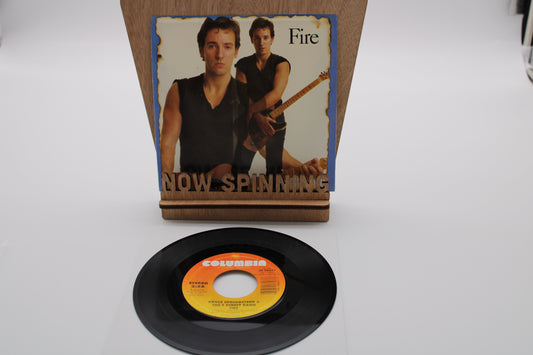 Bruce Springsteen - 45 Record - "Fire" + Picture Sleeve + Lyrics 1986