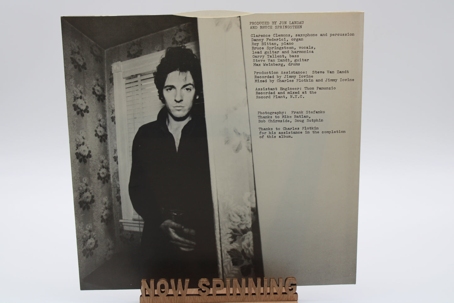 Bruce Springsteen Darkness on the Edge of Town - IRELAND 1978 Original Vinyl Album - Pink Lyrics Insert