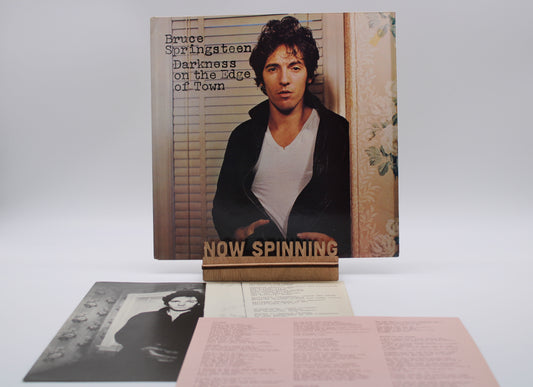 Bruce Springsteen Darkness on the Edge of Town - IRELAND 1978 Original Vinyl Album - Pink Lyrics Insert