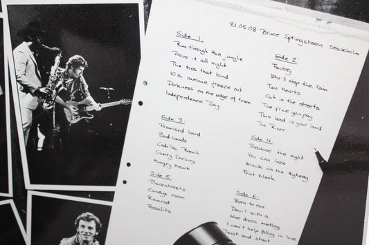 Bruce Springsteen "Teardrops On The City" - 3 Vinyl LPs Live in Stockholm Sweden 1981 BLV