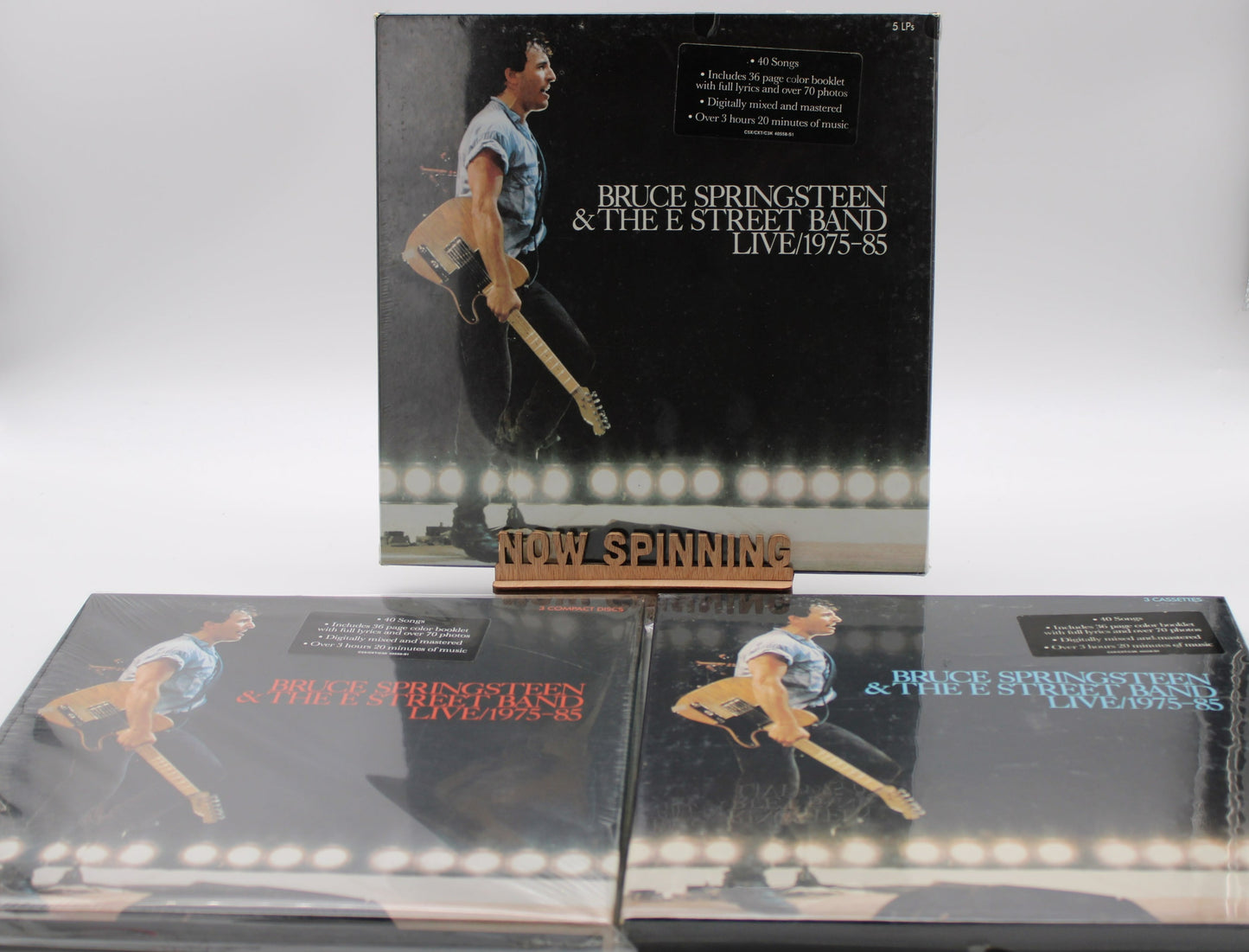 Bruce Springsteen SEALED Live 1975-85 Sealed Bundle - LPs, Cassettes & CDs - 3 Sealed Box Sets
