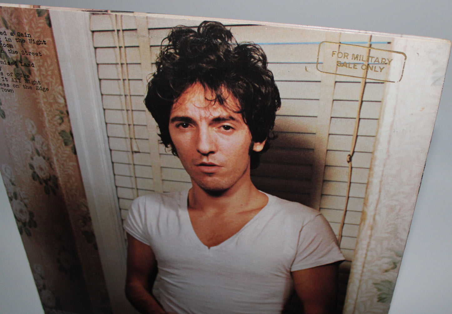 Bruce Springsteen - Darkness on the Edge of Town - "FOR MILITARY SALE ONLY" GOLD STAMP Vinyl Near Mint