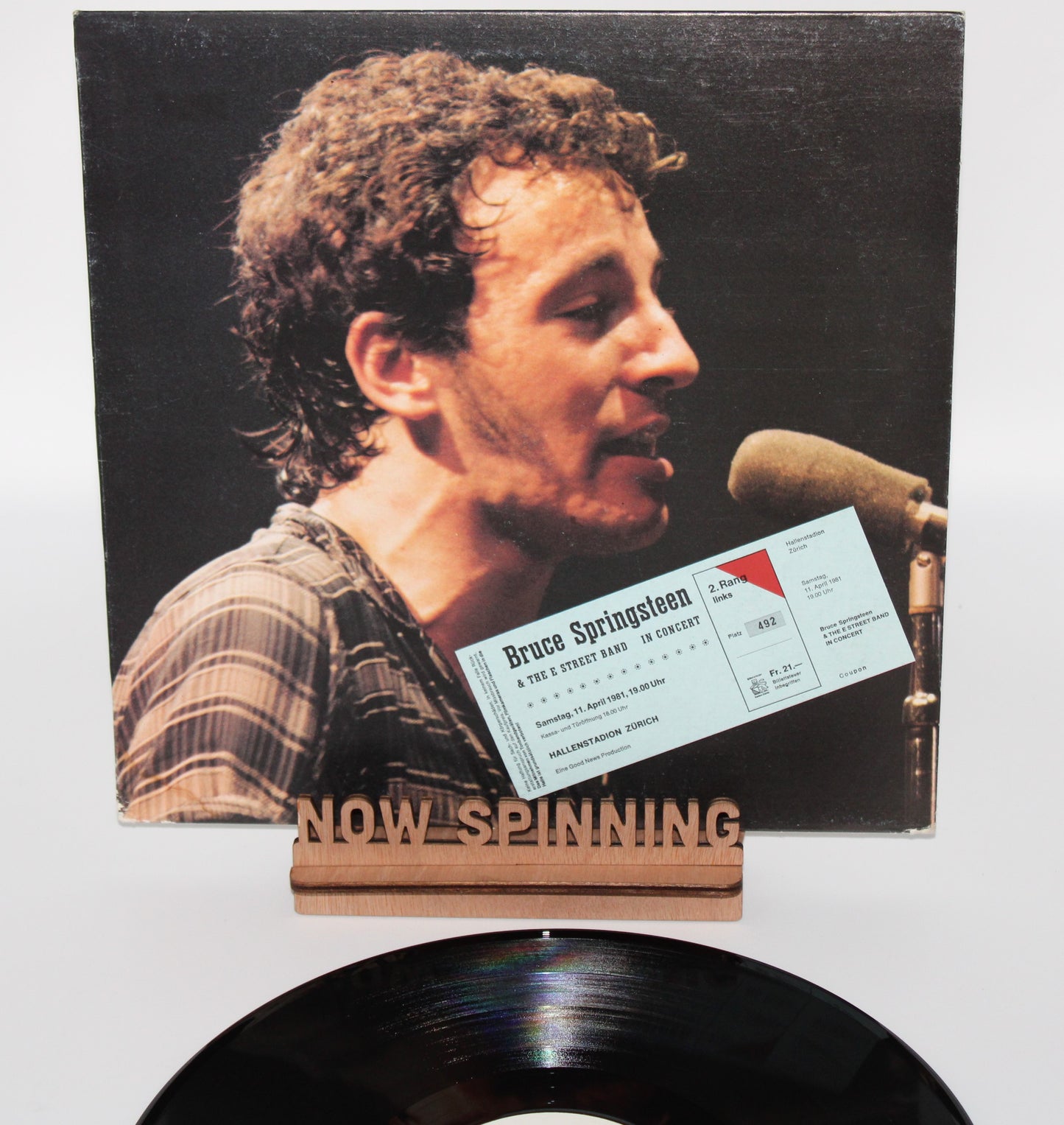 Bruce Springsteen - Live in Concert Zurich '81 - LP Vinyl - Import from Denmark - Near Mint  BLV