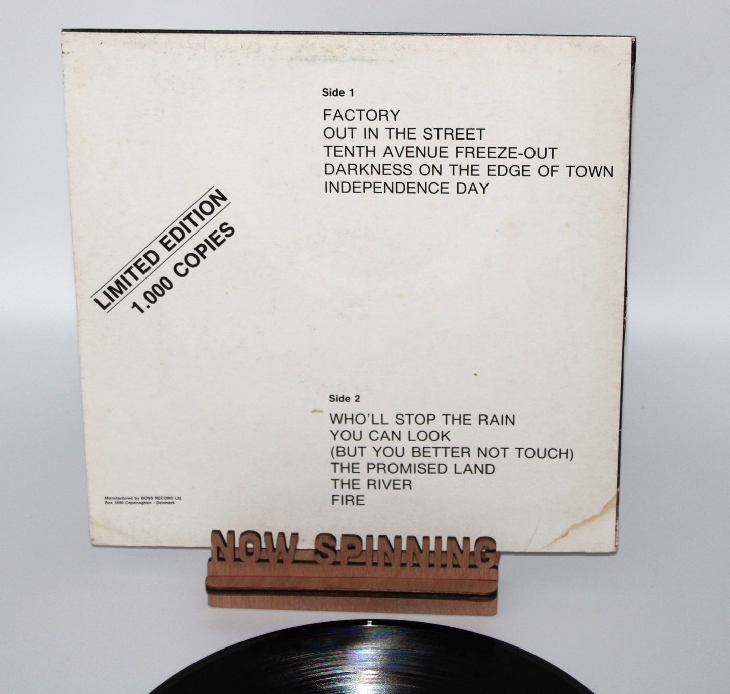 Bruce Springsteen - Live in Concert Zurich '81 - LP Vinyl - Import from Denmark - Near Mint  BLV
