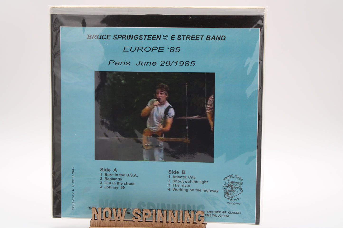 Bruce Springsteen & E St Band  Unofficial Vinyl LP - Europe ‘85 Paris June 29, 1985