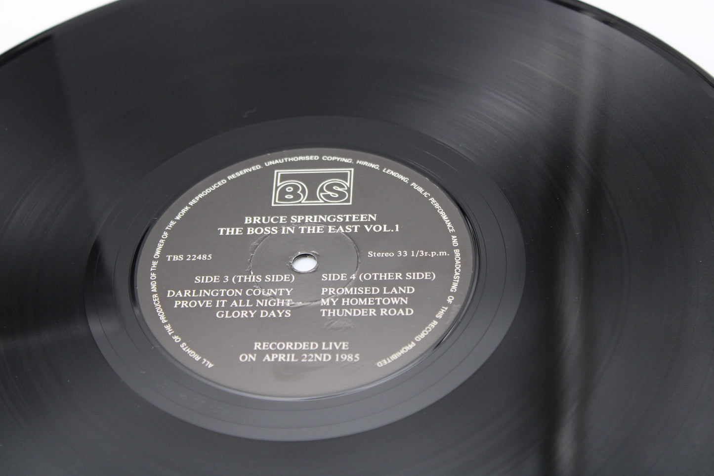 Bruce Springsteen - The Boss In The East Vol. 1 Live Osaka Japan 1985 unofficial 2LP Vinyl